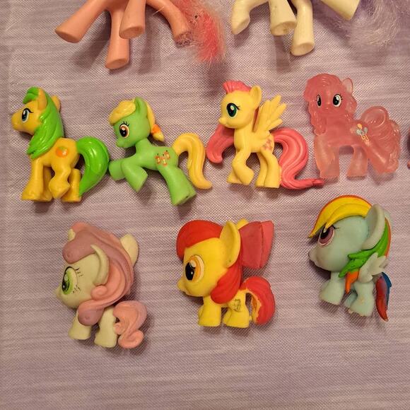 (19) Piece My Little Pony Figures Mini Figures Mashems & Bracelet Lot - Picture 4 of 13